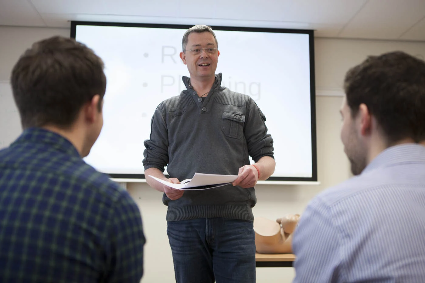 David Borman tijdens een training voor professionals